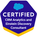 Salesforce Certified CRM Analytics and Einstein Discovery Consultant