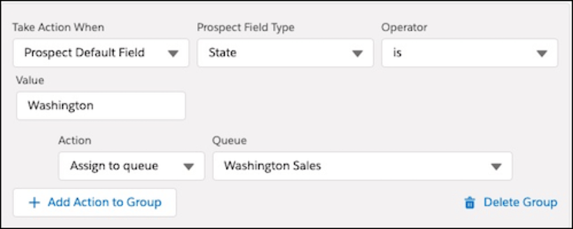 Completion Action 多重篩選條件設定